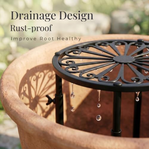 2 Pack Adjustable Plant Riser for Inside Pot,5.5~13.8''’ Height Adjustable