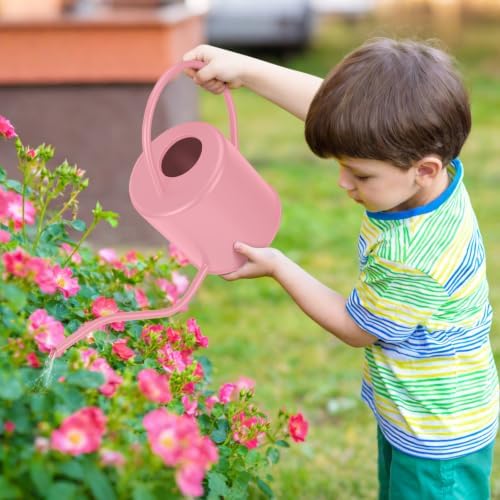 Plant Watering Can, 50 oz / 1500 ml Stainless Steel Metal - Modern Decorative with Long Spout for Indoor Potted Plants, Bonsai, Garden Flowers, Pink