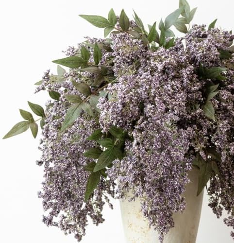 3 Pcs 43'' Artificial Nandina Berry Stems Purple Faux Branches Home Decor