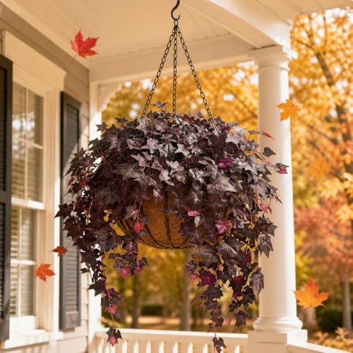 Fall Artificial Plants Fake Ivy Hanging Vines Greenery for Outdoor Planter