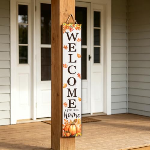 Fall Welcome To Our Home Porch Sign 47"
