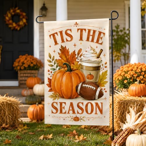 Fall Decor - Tis the Season Fall Garden Flag | Thanksgiving Decorations