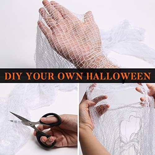 7 Pack Creepy Cloth Halloween Decorations72x30 Inch with Bats