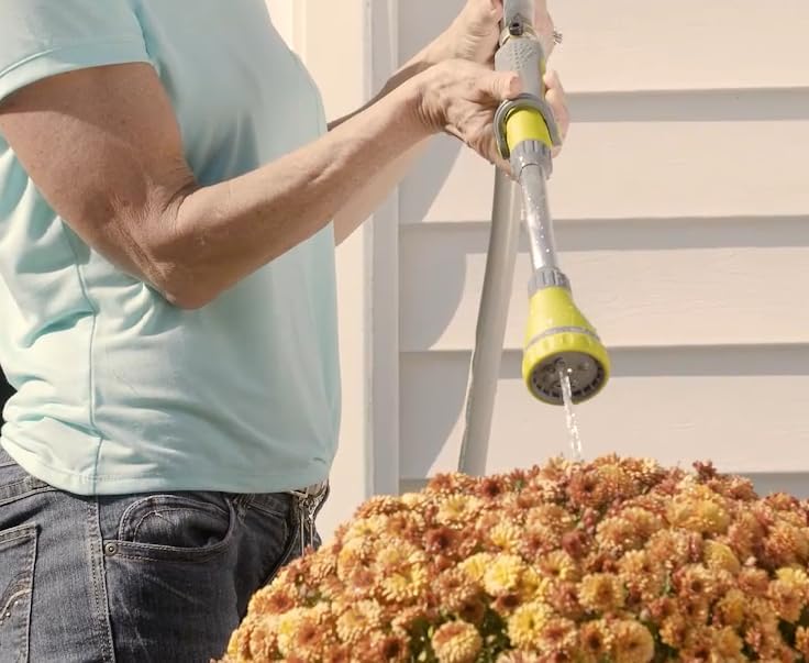 15" Watering Wand, 8 Spray Patterns, Thumb Control