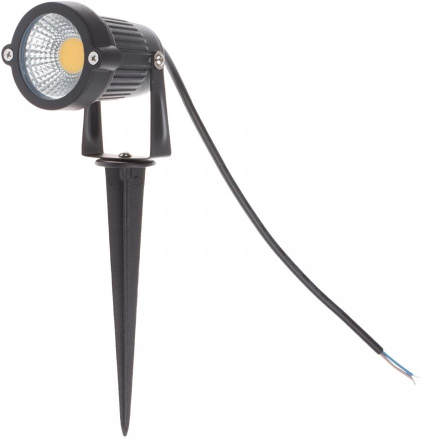 Low Voltage Landscape Light 5W 12V LED Landscape Lighting Warm White 2 Pack | Waterproof Spotlight Outdoor with Spiked