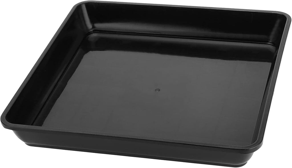 JOIKIT 15 PCS 10 x 10 Inch Square Plant Saucer, Plastic Plant Saucer Drip Tray, Square Flower Pot Tray for Indoors and