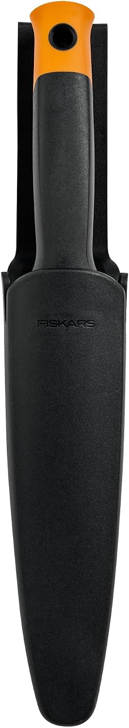 Fiskars Hori Hori Garden Knife with Sheath, Heavy Duty Gardening Hand Tool | Multi-Purpose Gardening Tool for Weeding