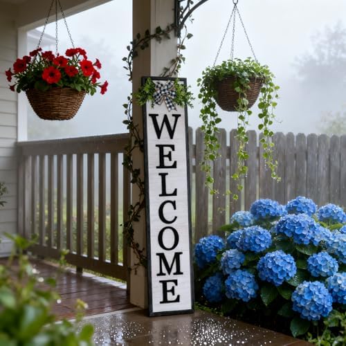 3D Outdoor Welcome Sign, 45"X9",Black