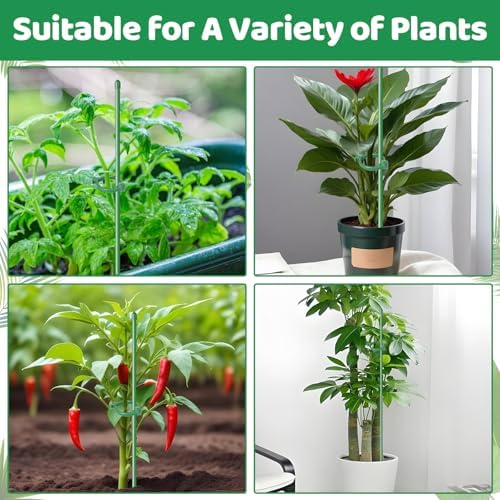 12 Inch Adjustable Plant Stakes, 16 Pcs Plant Supports Plant Sticks