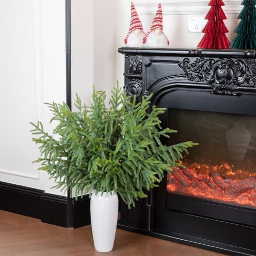 GIAUMA 16 Pcs 36'' Long Artificial Norfolk Pine Stems Realistic Branches