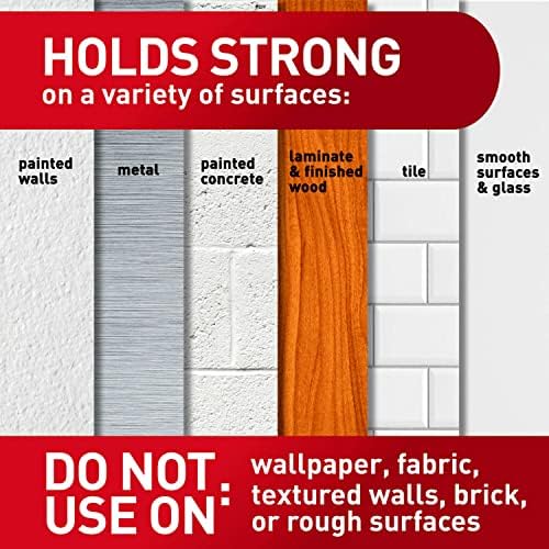 Command Damage Free Hanging Light Clips with Adhesive Strips, No Tools Mini Wall Hooks for Hanging Decorations in Living Spaces, 16 Clips, 20 Strips