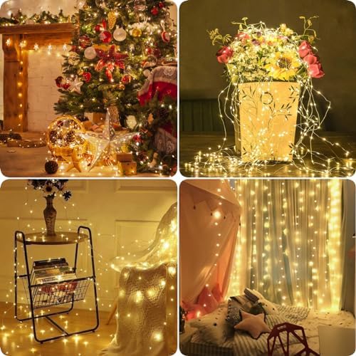24 Pack Fairy Lights Battery Operated 7FT 20 LED String Lights Warm White