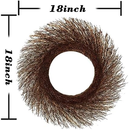 Grapevine Wreath 18 Inch, Natural Rustic Twig Wreath Base, 2 Pack
