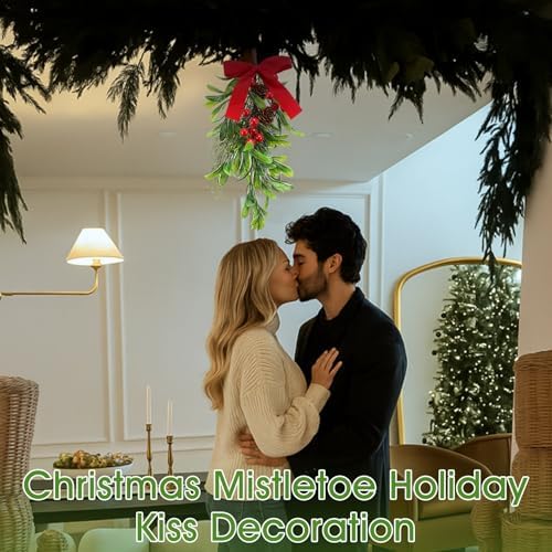 Daifunli 12 '' Christmas Mistletoe Decor Hanging Artificial Mistletoe