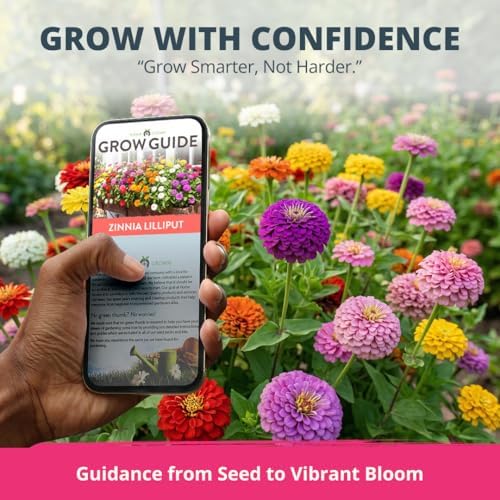 HOME GROWN Zinnia Seeds, Lilliput Mix, 2,500 Seeds, Zinnia elegans