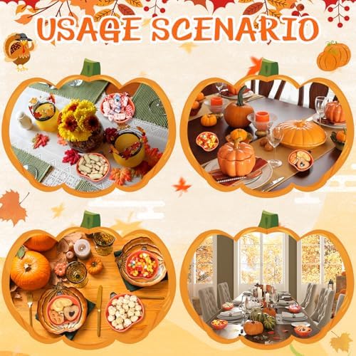 16 Pcs Fall Ramekins 6 oz Oven Safe Pumpkin Ceramic Ramekins Small Creme Dishes Dipping Pumpkins Baking Dish Thanksgiving Pumpkin Shaped Bowl Plates for Kitchen Party Snack Serving Dip Sauce Condiments