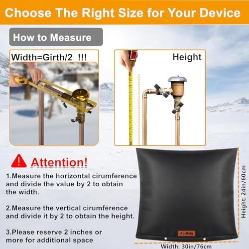 Outdoor Pipe Insulation Covers Winter Freeze Protection (-5°F)