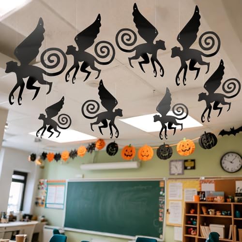 Preboun 15 Pcs Wizard Party Decoration Flying Hanging Monkey Banner