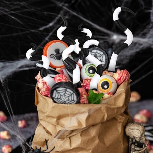 Cinnvoice 12 Pcs Halloween Plant Stakes Octopus Plant Stakes for Decoration