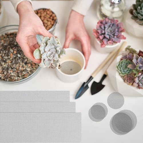 Drainage Mesh for Plant Pots Bonsai Mesh Screen Liner 20 Pcs 8 x 12 inches