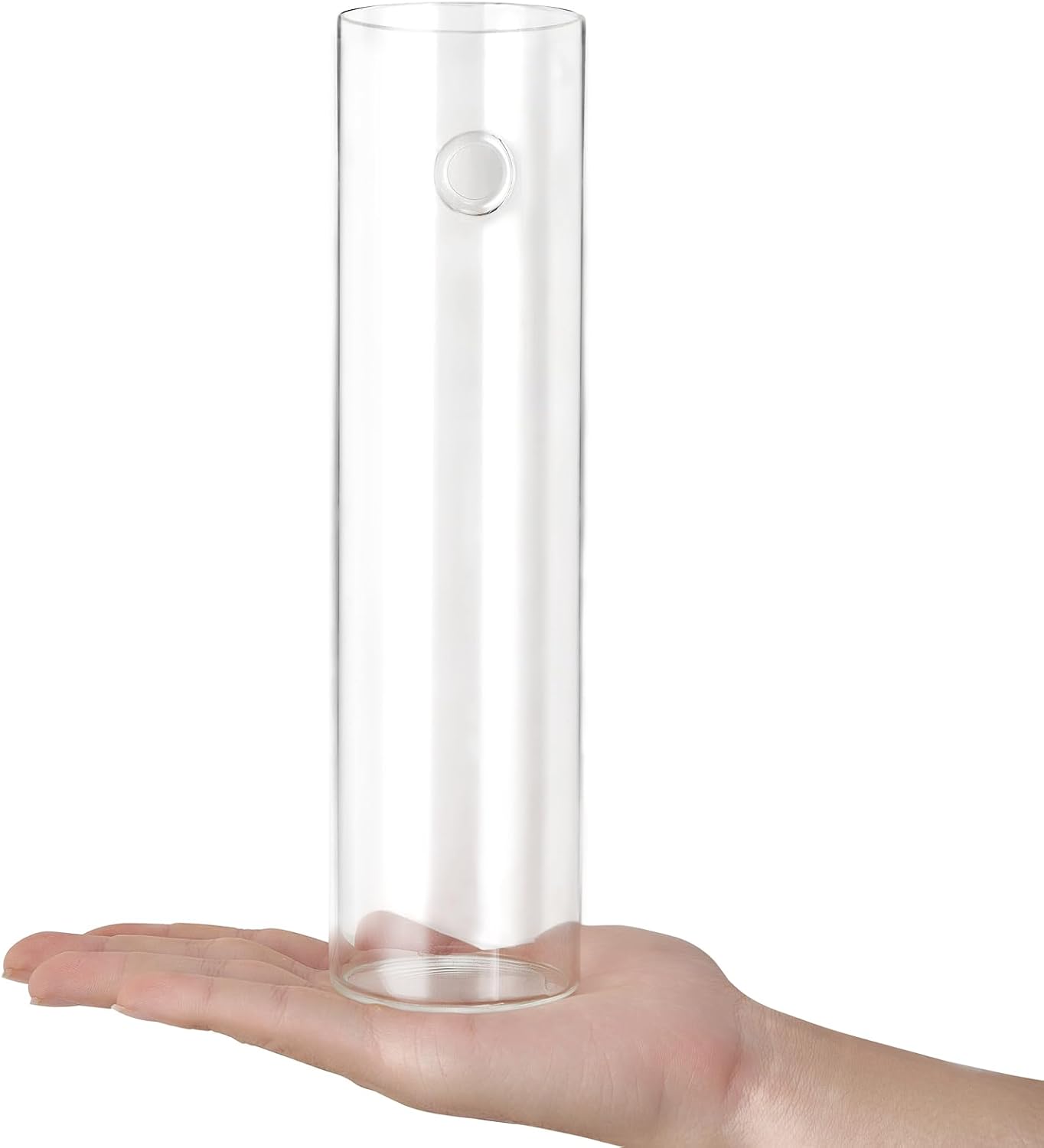 Mkono Wall Hanging Vases, 4 Pack Glass Propagation Stations Flower Planter | Cylinder Terrariums Tubes,For Hydroponic