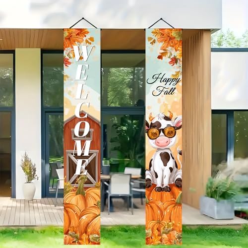 BlissYard Fall Porch Banner 12x71 Inch