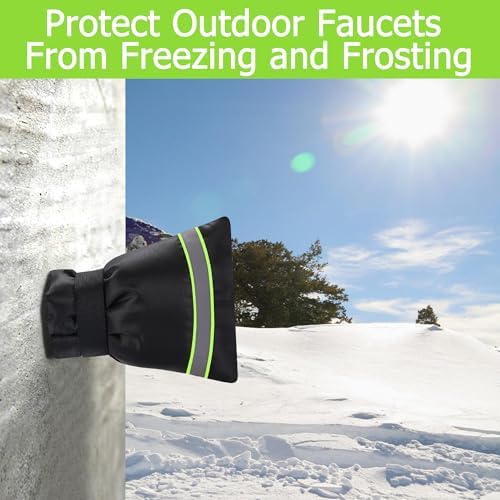 Outdoor Faucet Cover, Thicken Faucet Covers for Winter, Green, 4 Pack