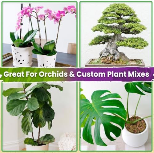 DUSPRO Orchid Bark for Plants, Natural Pine Bark for Orchid Repotting, 2 QT
