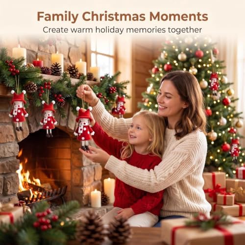 16Pcs Classic Girl Christmas Ornaments