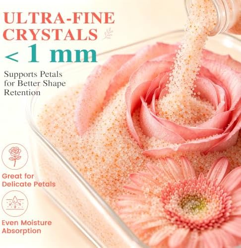 LotFancy Silica Gel Flower Drying, 6 LBS Reusable Color Indicating Silica Crystals for Wedding Bouquet Preservation, Resin Art, DIY Crafts