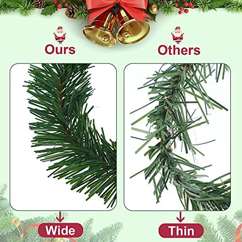 35 Pcs Christmas Garland Ties for Banister 14 Inch Artificial Pine Needles