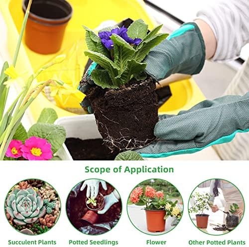 TDHDIKE 4" Small Plastic Plant Nursery Pots 100Pcs with Labels