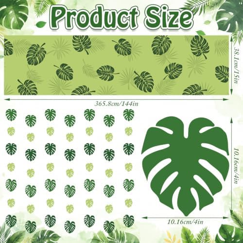 Leinuosen Tropical Hanging Decorations Jungle Palm Leaves Garland, Tropical