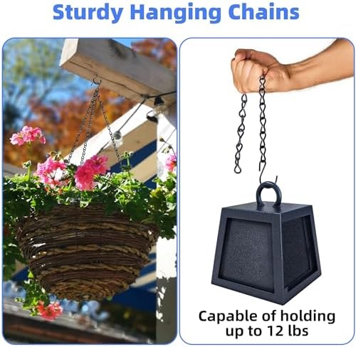 VRSS Hanging Chains for Planter Basket Bird Feeder Lanterns, 9.5inch 6pcs