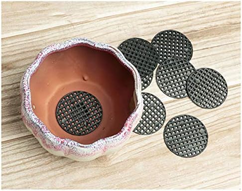 E-outstanding 30-Pack Round Flowerpot Mesh Pad Breathable Leakproof Bottom Grid Mat with Drainage Hole Bonsai Durable Protection 5.5cm Diameter