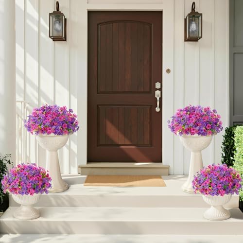 Lifewit Artificial Flowers for Outdoor, Faux Flowers for Garden Decor
