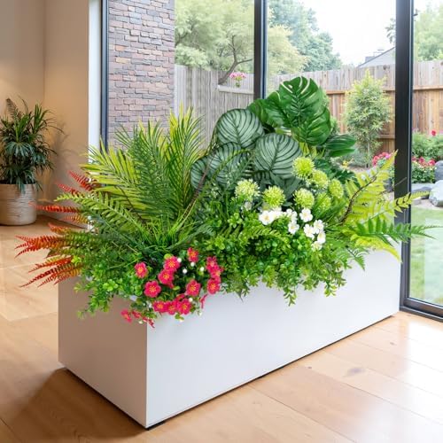 20 Pcs Artificial Plants Outdoor Fake Greenery Stems Plants