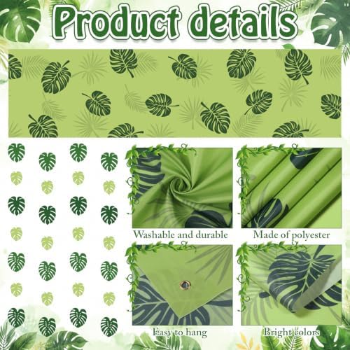 Leinuosen Tropical Hanging Decorations Jungle Palm Leaves Garland, Tropical