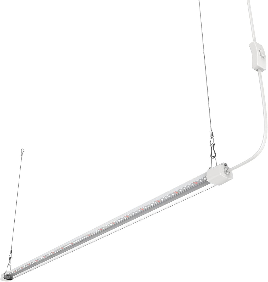 LED Grow Light 4FT Full Spectrum Compact Linkable Lighting Fixture for Indoor Greenhouse Year Round Plant Seedlings