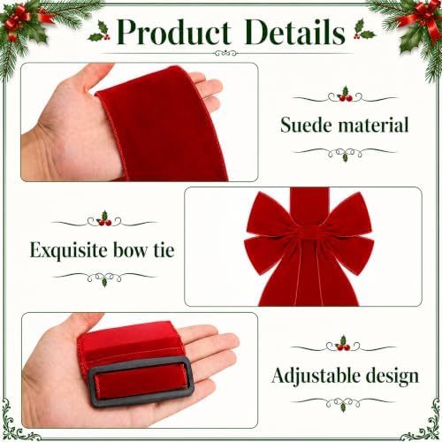 173" Extra Large Christmas Front Door Warpping Bow, Giant Xmas Velvet Bow