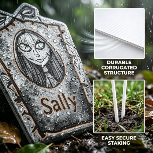 16.5-inch Halloween Courtyard Monument Stone Set - 6-piece.
