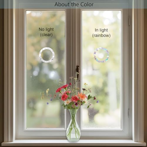 Ring Window Decals Clings Stickers for Bird Strikes,128 Pcs