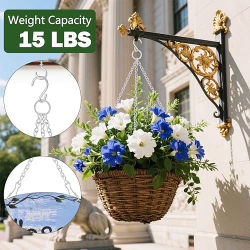 Dpyrrhic 236 Inch Silver Hanging Chain,Hanging Basket Chain for Planter