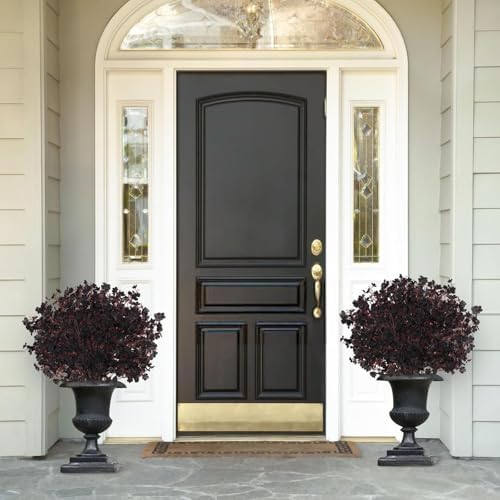 10 Pcs Fall Flowers, Real Touch Babys Breath Artificial Flowers, Black