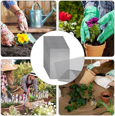 10PCS Flower Pot Hole Mesh Pad Drainage Screen Succulent Bonsai Mesh