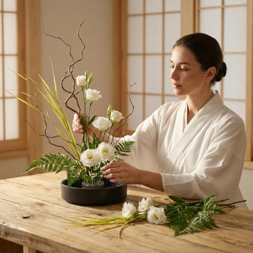 Japanese Flower Frog Ikebana Vase Kit for Flower Arrangement