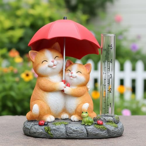 4 Pcs Rain Gauge Replacement Tube, 5 Inch Plastic Rain Gauges for Yard Garden Outdoor Lawn Home