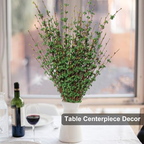 5Pcs 29.5" Green Artificial Jasmine Flowers Stem for Vase DIY Wreath Decor