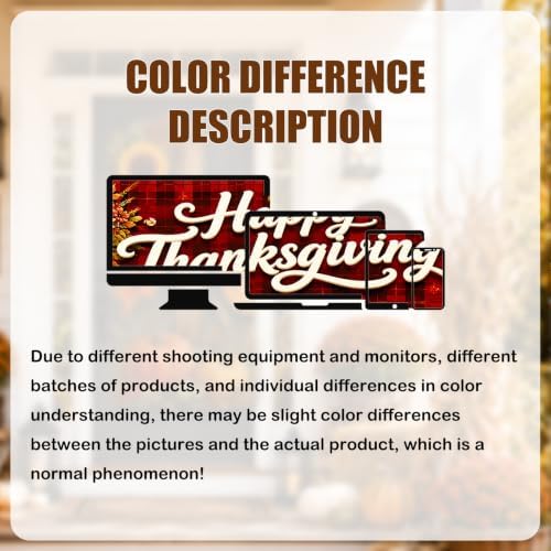 Nuxovilar Happy Thanksgiving Banner,118.1"x19.68" Polyester