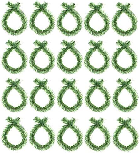 Haute Decor GarlandTies, 20 tie Pack,18 inches Long (Noble Pine), Secure Garland, Lights and More with Strong Greenery Garland Twist Ties
